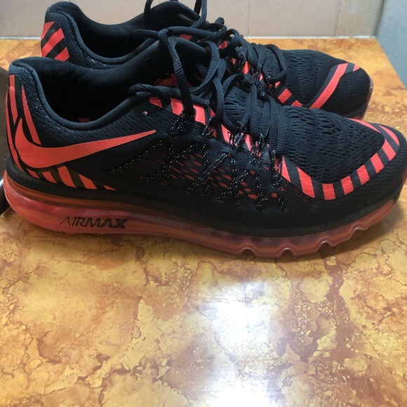 Nike Air Max 2015 NR Black Lava Mesh Running Shoes - Picture 5 of 11
